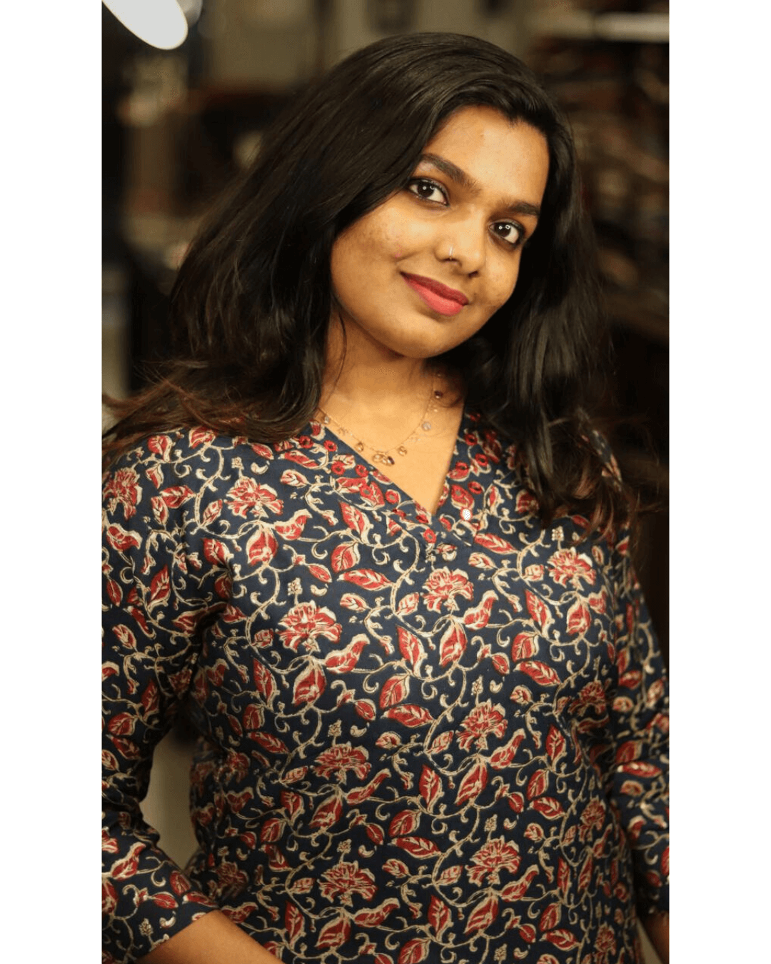 ASH28- Floral printed Kurti